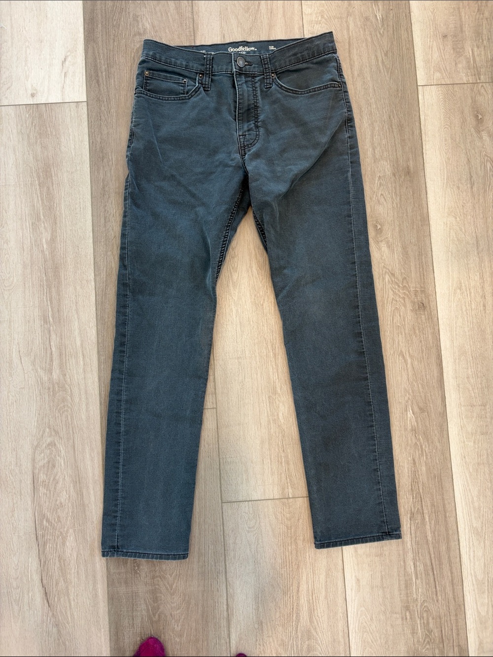Goodfellow & Co Men's Slim Straight Jeans - Charcoal Black 32Lx32W